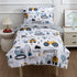 4 Set NTBED Pieces Construction Toddler Bedding for Baby Boys,Tree Truck Vehicles Excavator Cars Printed, Includes