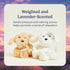 warmies Hugs Duo, Microwavable & Weighted Stuffed Animals, Puppy - Heated Stuffed Animal Plushie for Warmth & Comfort