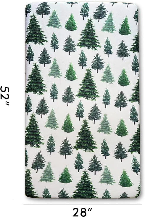 Culclendy Soft Fitted Crib Sheet, Stretchy and Breathable Toddler Crib Sheet for Boys and Girls, Fits Standard Crib