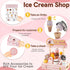 Counter 3-5, Set 3+ 4 5 6 HERSITY Wooden Ice Cream Pretend Play Food for Toddlers Ice Cream Shop Stand Popsicle Toy