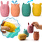 Mold Free Silicone Bath Toys, Baby Bath Toys for 6-12 Months, Non Toxic Infant Bathtub Toy, Dishwasher Safe