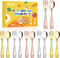 Stainless Steel Toddler Utensils Set, 12 Pieces Kids Silverware Set, Safe Food Grade Small Forks and Spoons, Dishwasher