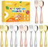 Stainless Steel Toddler Utensils Set, 12 Pieces Kids Silverware Set, Safe Food Grade Small Forks and Spoons, Dishwasher