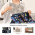 CHUROUSY Dog Paws Portable Diaper Changing Pad with Wipes Holder, Brown and White Paw Foldable Baby Diaper Changer