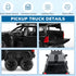 FRJV 1/32 Mammoth 4-7Black Toy Trucks for Boys Diecast Trucks Model Truck,Collectible Pickup Truck Model Kit,Pull Back