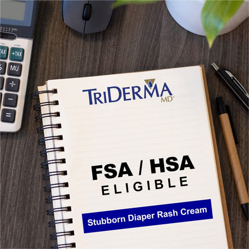 2.2 oz TriDerma Stubborn Diaper Rash Relief Cream - FSA Eligible