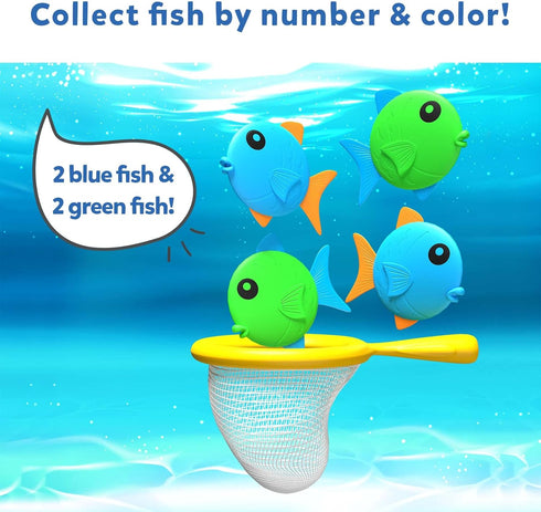 Skillmatics Outdoor & Bath Toys - Let's Fish Fishing Game, Toddler Toys for Learning Colors & Counting, Pool Fun