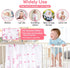 Baby Monthly Milestone Blanket, 51”L x 40”W, Thicker Extra Soft Flannel, Best Photography for Newborn Baby Girl (Pink