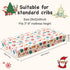 HomGoodz 52 28 Inches Christmas Crib Sheet for Baby Boys Girls x Gift Fitted Crib Sheets for Standard Crib and Toddler