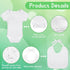 60/110/220 Set Pcs DIY Baby Bibs Bodysuit Baby Shower Game White Baby Bibs White Newborn Bodysuit for Baby Shower