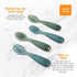 NumNum Baby Spoons Set, Pre-Spoon GOOtensils for Kids 12+ Months, Self Feeding Silicone Toddler Food Utensils