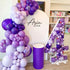 PartyWoo 120 pcs Purple Balloons 5 Inch Mini Light Pastel Lavender Lilac Latex for Graduation Baby Shower Wedding Party