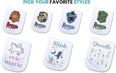 MYETCHEY Personalized Baby Burp Cloth - Unique for Boys & Girls- Burp Cloth for Boys or Girls Newborn Gift