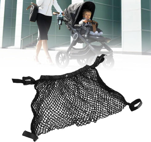 Stroller , Adjustable Stroller Storage Bag, Polyester Net Mesh Hanging Bag, Extra Large Storage Space, Caddy