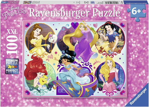 Ravensburger Disney Princesses - 100 Piece Jigsaw Puzzle for Kids | Unique Puzzle Pieces | Premium Quality | Ideal Educational Toy | Perfect