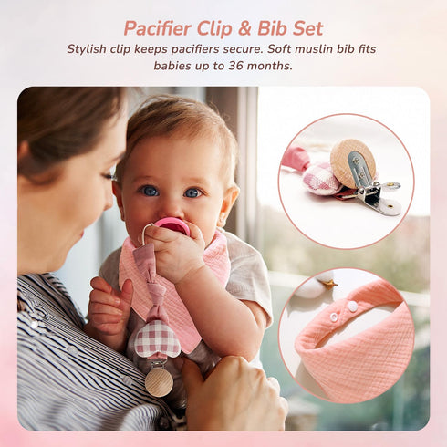 10 Set Strawberry Fairy PCS Baby Gift for Girls, Newborn Essentials Stuff Baby Girl Gifts, Baby Girl Gift Basket