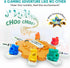 Set, 12 Yinlo Mexican Train Dominoes Hub with Real Train Sound, Double Colored Number