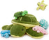 MorisMos 5Pcs Turtle Stuffed Animals with Babies Inside, 17.5 Inch Cute Stuffed
