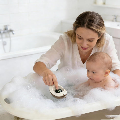 Generic Kids Bath Water Monitor Premium Modern Floating Smart Digital Boat, Toys Temp Gauge Boys, Girls Nursery Home