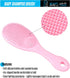 3 Piece Baby Hair Brush and Comb Set for Newborns and Toddlers, Pink