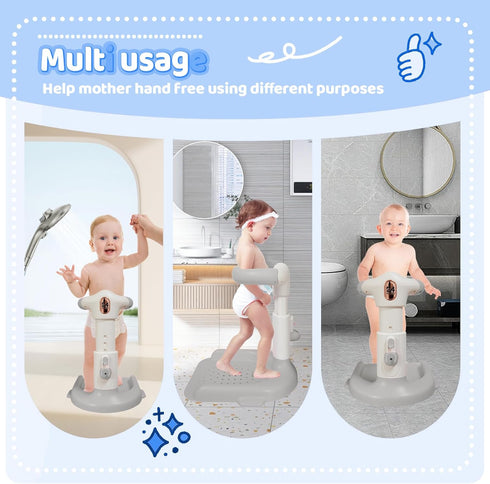 FELITH 8-36 Baby Bath with Shower Stand Support , Non-Slip Adjustable Baby Standing Support,Soporte para Baera de