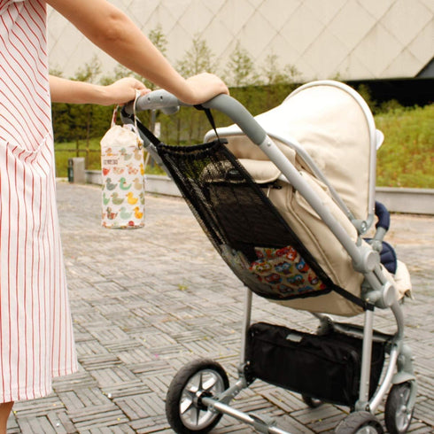KALDEHVEST Universal Stroller Organizer, Universal Baby Stroller Hanging Mesh Pocket with Detachable Straps, Infant