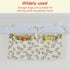 FALESOUL 2-Pockets Cotton Baby Bedside Hanging Storage Bag, Baby Crib Side Organizer Crib Hanging Organizer, Diaper