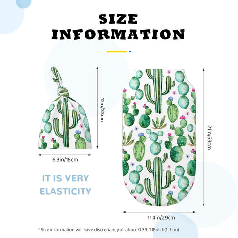 Cactus Swaddle Blankets, Newborn Receiving Blanket, Soft Sleeping Sack for Baby Girls and Boys