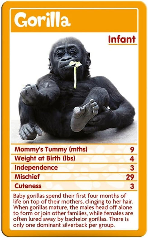 Baby Animals Top Trumps Card Game - Fun Card Game for Kids