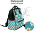 Hsnar Backpack Lovely Daisy Waterproof Diaper Bag Large Capacity Baby Bag with Stroller Straps, Multi-Pocket Diaper Bag