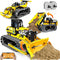 OKKIDY 3 in 1 Kids Remote Bulldozer STEM Technology Building Blocks Set
