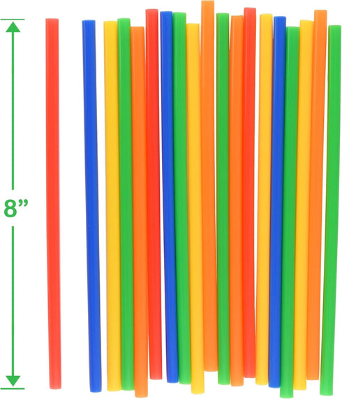 Playlearn Large 816 Piece Straws Builders Construction Toy - 8 Inch Full Size Straws, Giant Pack with Wheels