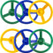 6 Pack Playground Steering Wheel Plastic Swingset Ship Wheel Toys for Kids Playhouse Treehouse Accessories