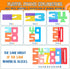 Niyopdg 20Pcs Blocks,1-10 Block,Counting 10 3+ Wooden Number Building Montessori Number Digital Number Blocks Toys