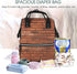 FHEDVBN Backpack Mummy Backpacks Daypack Red Brick Wall Texture Diaper Bag for Women Multifunction Waterproof for Mom