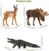 12PCS Set Toymany North American Forest Animal Figurines, Realistic Jungle Zoo Animal Includes