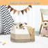 Large Blanket Basket for Living Room, Woven Storage Basket for Toys, Cotton Rope Basket, 22”x17”x12”