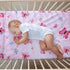 3 Set Sets Tudomro Pieces Butterfly Nursery Crib Bedding for Girls, Standard Size Bedding with Comforter Fitted Sheet