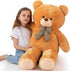 Big Teddy Bear 4 Feet Stuffed Animal, Jumbo Plush Toy for Mother's Day Birthday Gifts, Brown 47 Inch