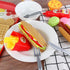 Fast Food Set - 59 PCS Kitchen Toy Set for Pretend Play, Removable Food Toys, Party Favor Stocking Stuffers
