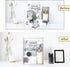 2 Pack 2/3 (2, 3 Acrylic Display Case, Layer Adjustable Figure Display Case, Wall-Mounted Dustproof Showcase