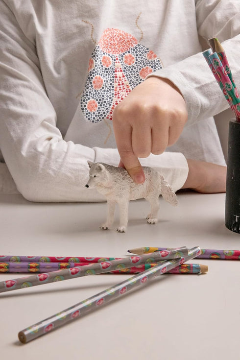 Papo Hand-Painted Figurine - Wild Animal Kingdom - Polar Wolf -50195 - Collectible for Children from 3 Years Old