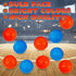 ArtCreativity Mini Replacement Basketballs - Set of 24 Plastic Basketball Toys for Desktop Basketball Arcade Game
