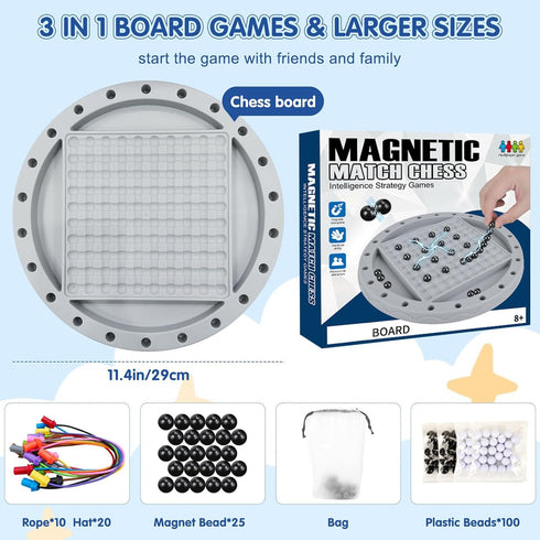3 1 5-in-eine-Reihe-Spiel 40 100 10 in Board Games, & Magnetic Chess & Rope Untangling Puzzle Game, Pcs Stones, Perlen
