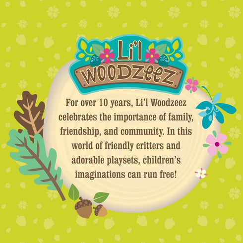 Li’l Woodzeez Classroom & Playground Set - 20Pcs Miniature Dollhouse Furnitures & Accessories for Kids