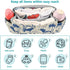 miaozhen Art Cartoon Cow Dark Blue stroller organizer diaper bag stroller diaper caddy insulated carrito para