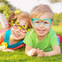 Woby Party Favor for Kids, Building Block Glasses DIY Stacking Block Bricks Party Glasses, 9 Pcs