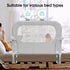 35.1" NUTIKAS Baby Bed Rail Guard for Toddlers - Toddler Bed Side Rails for Crib, Twin, Full, Queen Bunk Size Bed Swing