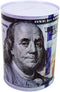 $100 Dollar Bill Piggy Bank - 5 7/8" Tall Coin Saving Money Currency Jar (1 Pack, 5 7/8" X 4")