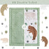 lasoftan 3 Set, Set Set Piece Baby Crib Bedding Infant Nursery Bed Decor with Quilt + Fitted Crib Sheet + Skirt, Baby